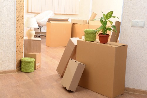 Interior view of a moving truck in Dulwich with secure packing